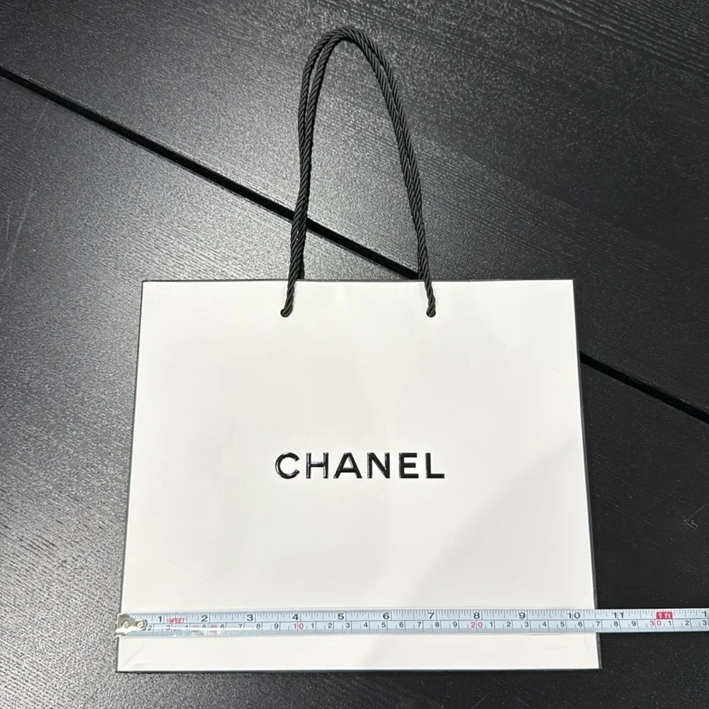 Chanel Classic White Shopping Gift Display Bag